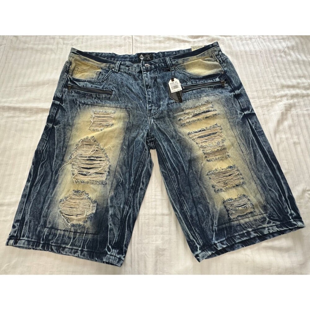 NWT ROAD NARROWS MENS JEANS DISTRESSED SHORTS SIZE 44